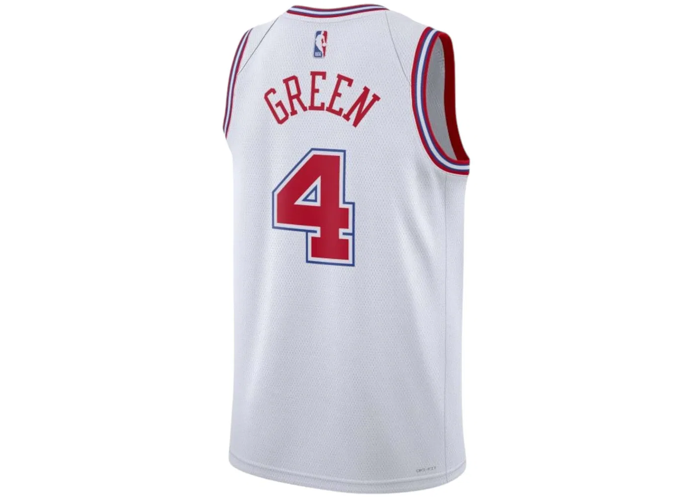 Мужская баскетбольная джерси с длинным рукавом Nike NBA Houston Rockets Jalen Green City Edition 2023/24 Dri Fit Swingman, White — фото 2