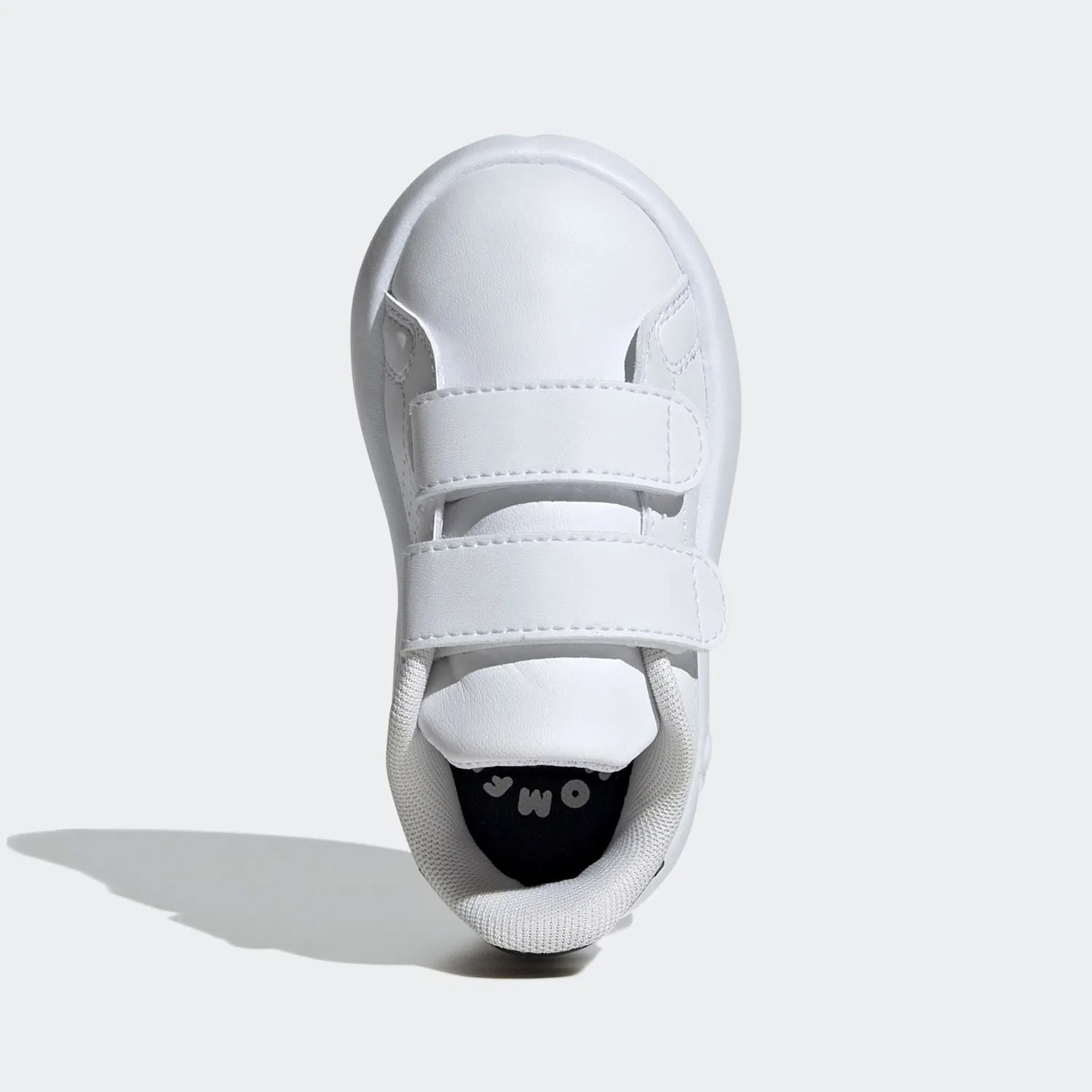 Детские кроссовки на липучках в стиле Stan Smith Adidas Sportswear, Cloud White — фото 4