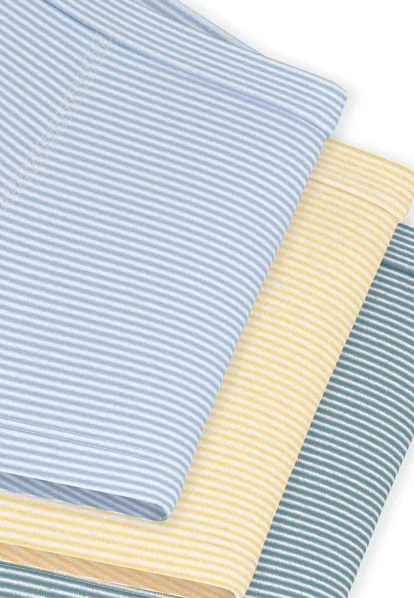 Трусы из рибаны Lot boxers - trunks Petit Bateau, green, yellow, синий/зеленый/желтый — фото 3
