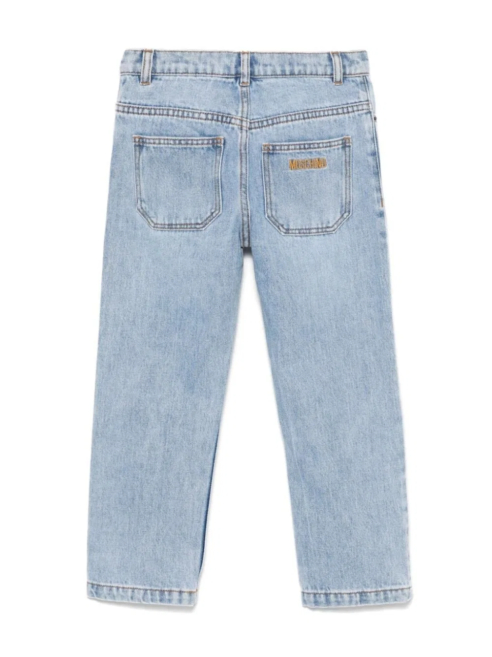 Джинсы для мальчика скинни-фит Moschino Boys Slim Fit Denim Jeans, Indigo Blue — фото 2