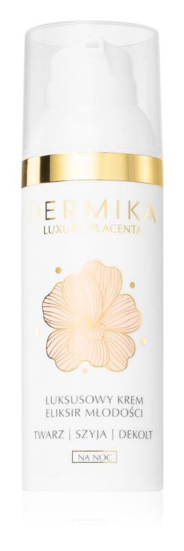 

Омолаживающий ночной крем для лица, шеи и зоны декольте Dermika Luxury Placenta