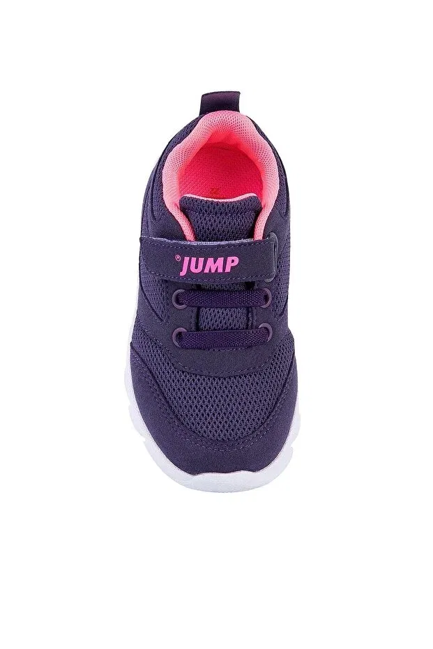 Детские кроссовки для девочек на липучке Jump, Purple - Neon Fuchsia — фото 2