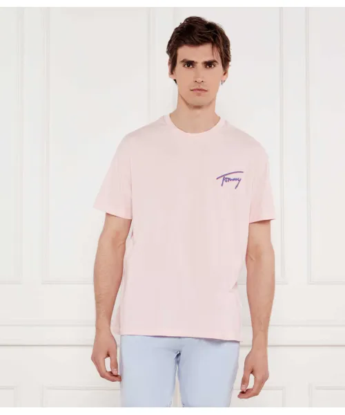

Футболка Relaxed fit Tommy Jeans, розовый