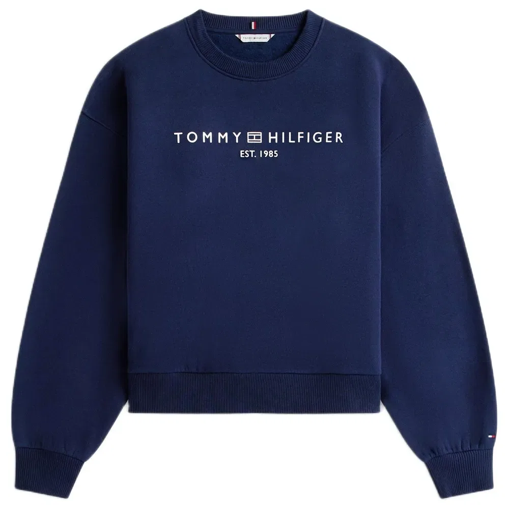 Худи Tommy Hilfiger Corp Logo Modern, синий — фото 3