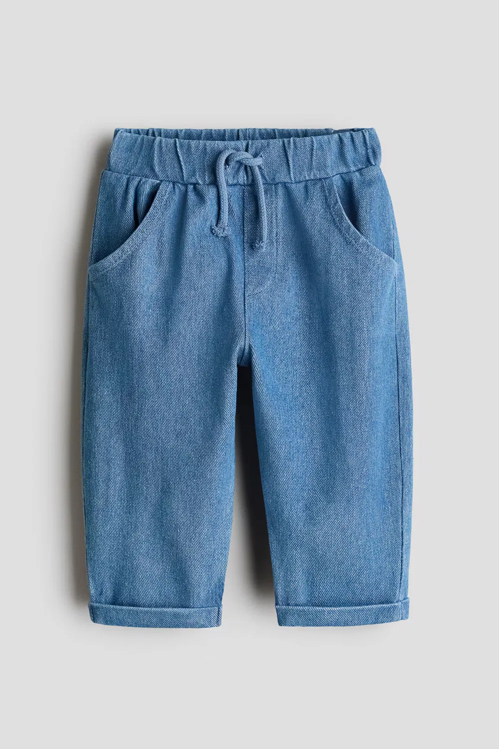Брюки, имитирующие джинсовую ткань H&M, Helles Denimblau