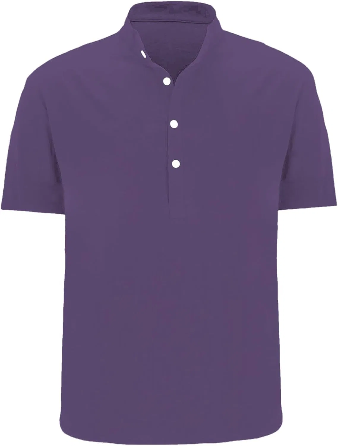 Мужская хлопковая футболка-поло с коротким рукавом, Purple — фото 2