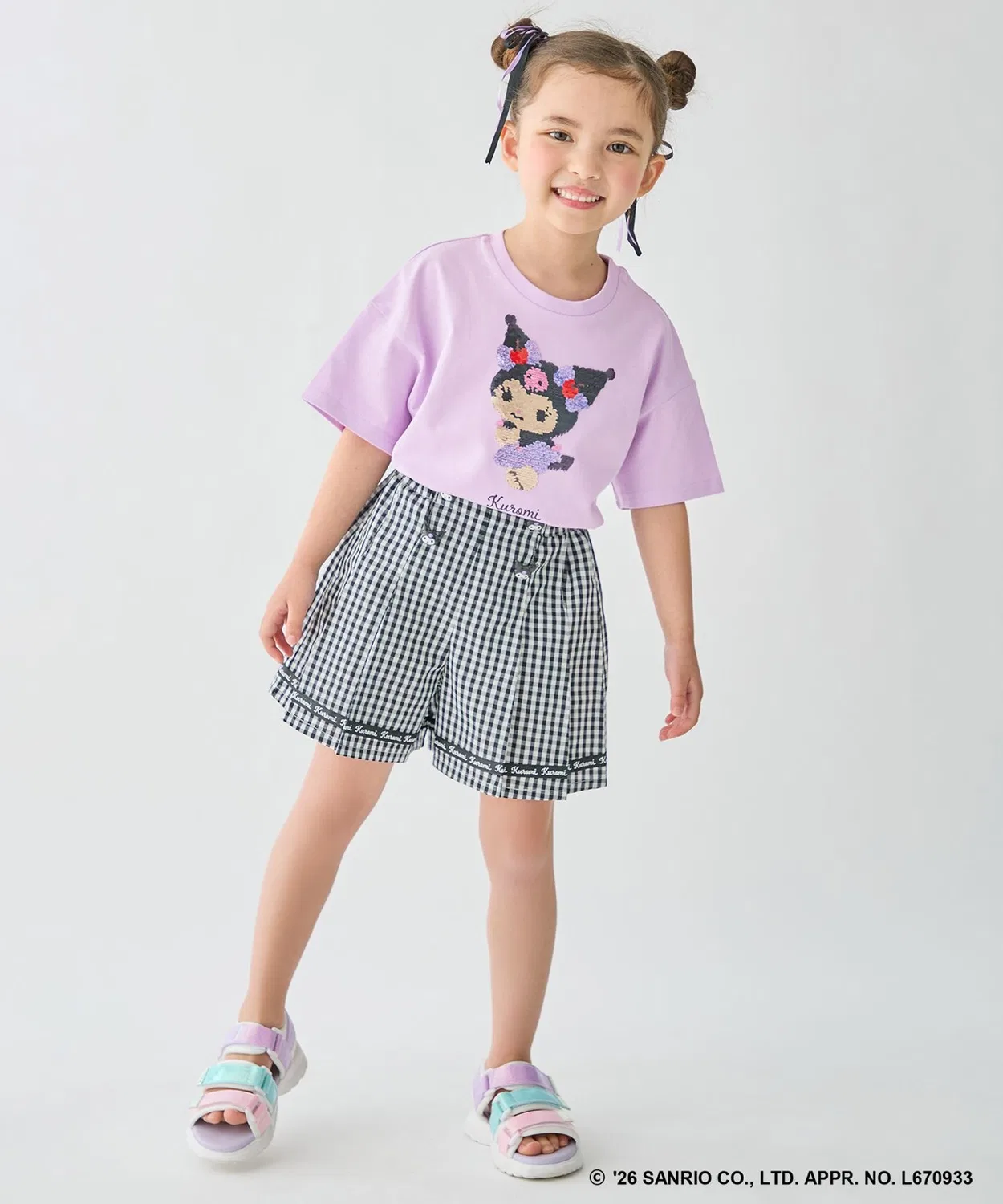 Детская футболка с принтом Sanrio Characters Miracle Spangle T-shirt ANY, Ivory — фото 4