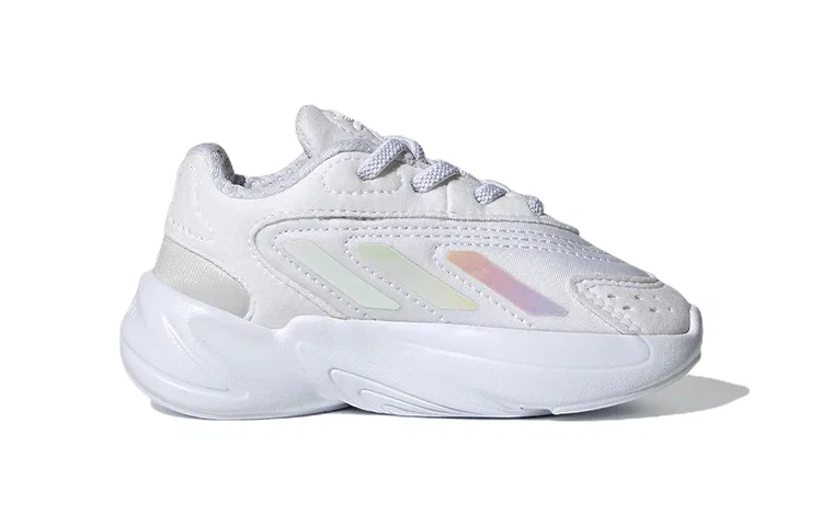 Детские кроссовки для малышей с радужными деталями Ozelia Adidas Originals, White — фото 3