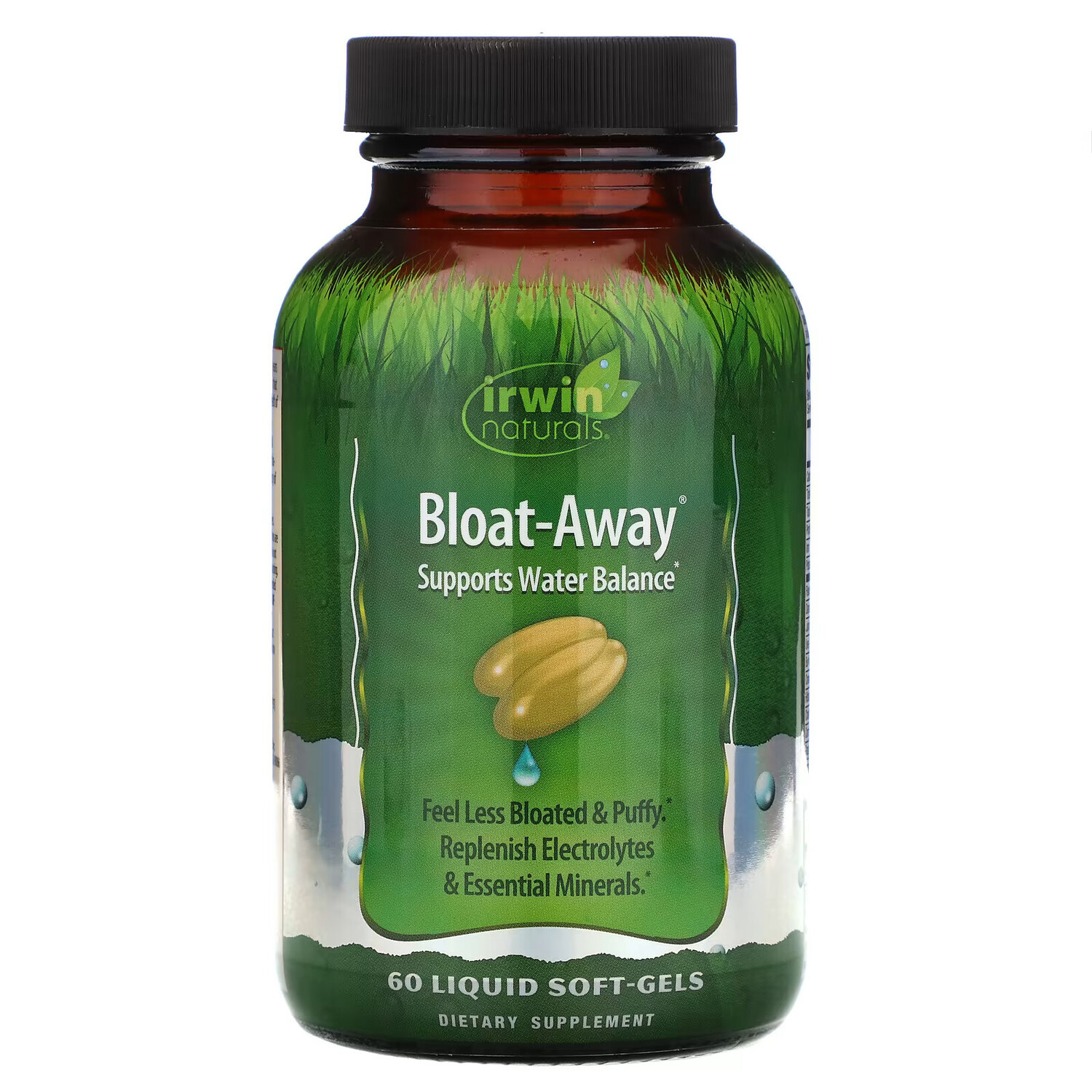 

Irwin Naturals, Bloat-Away, диуретик 60 жидких гелевых капсул