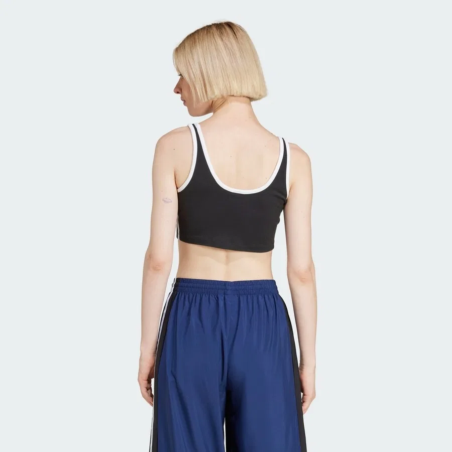 Бюстгальтер спортивный с 3 полосами Adicolor Originals JD4612 adidas, Оранжевый — фото 2