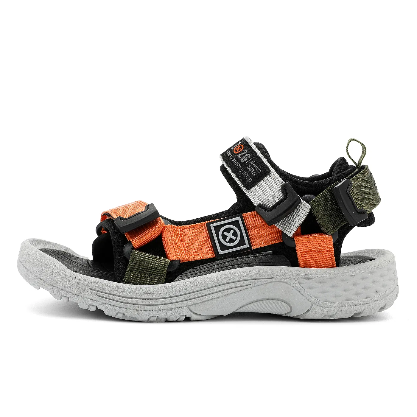 Детские сандалии с открытым носком VENICEW, Gray Orange