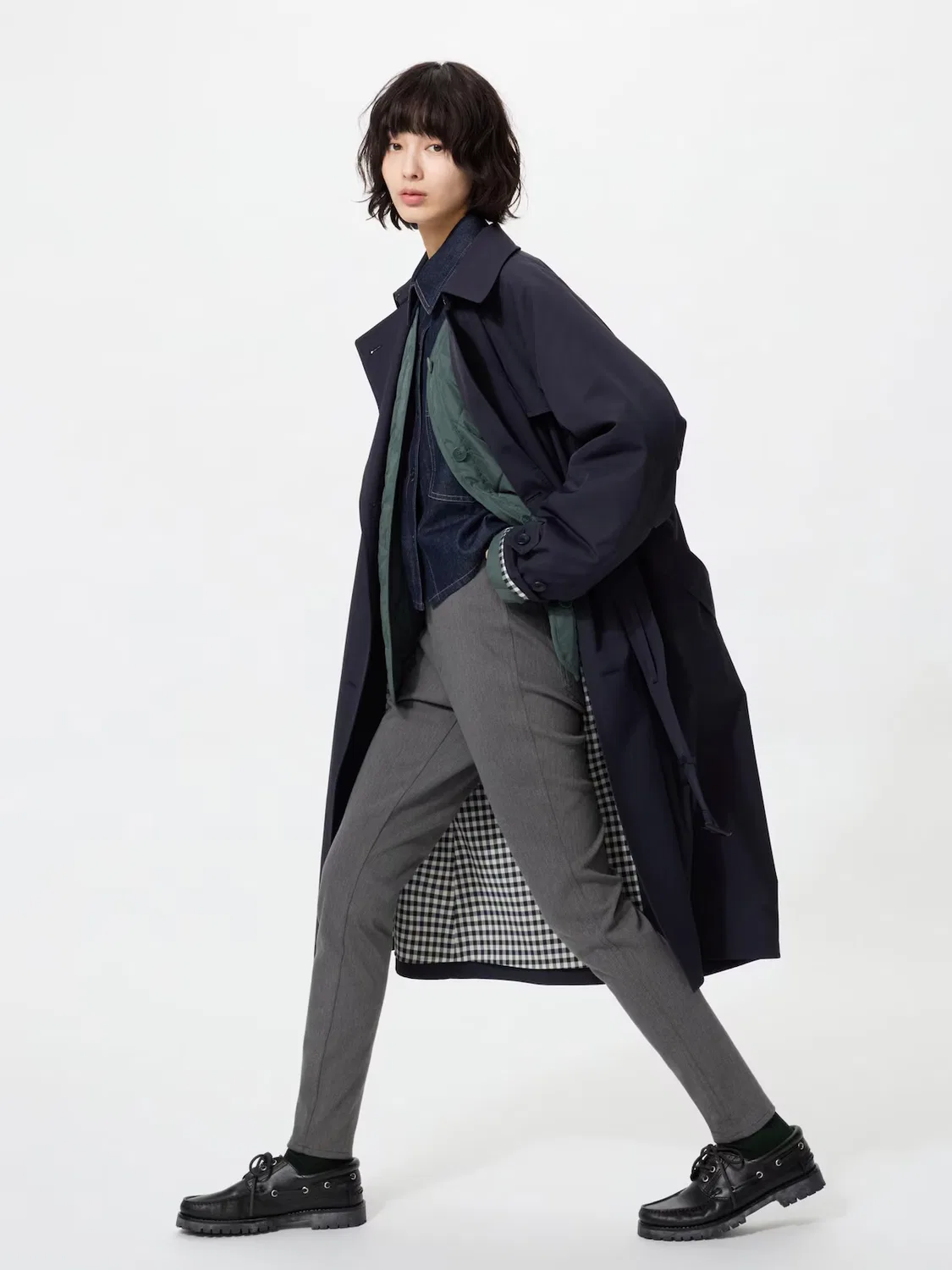 Леггинсы и брюки Uniqlo Heattech Ultra Stretch, для спорта и повседневной носки, серый