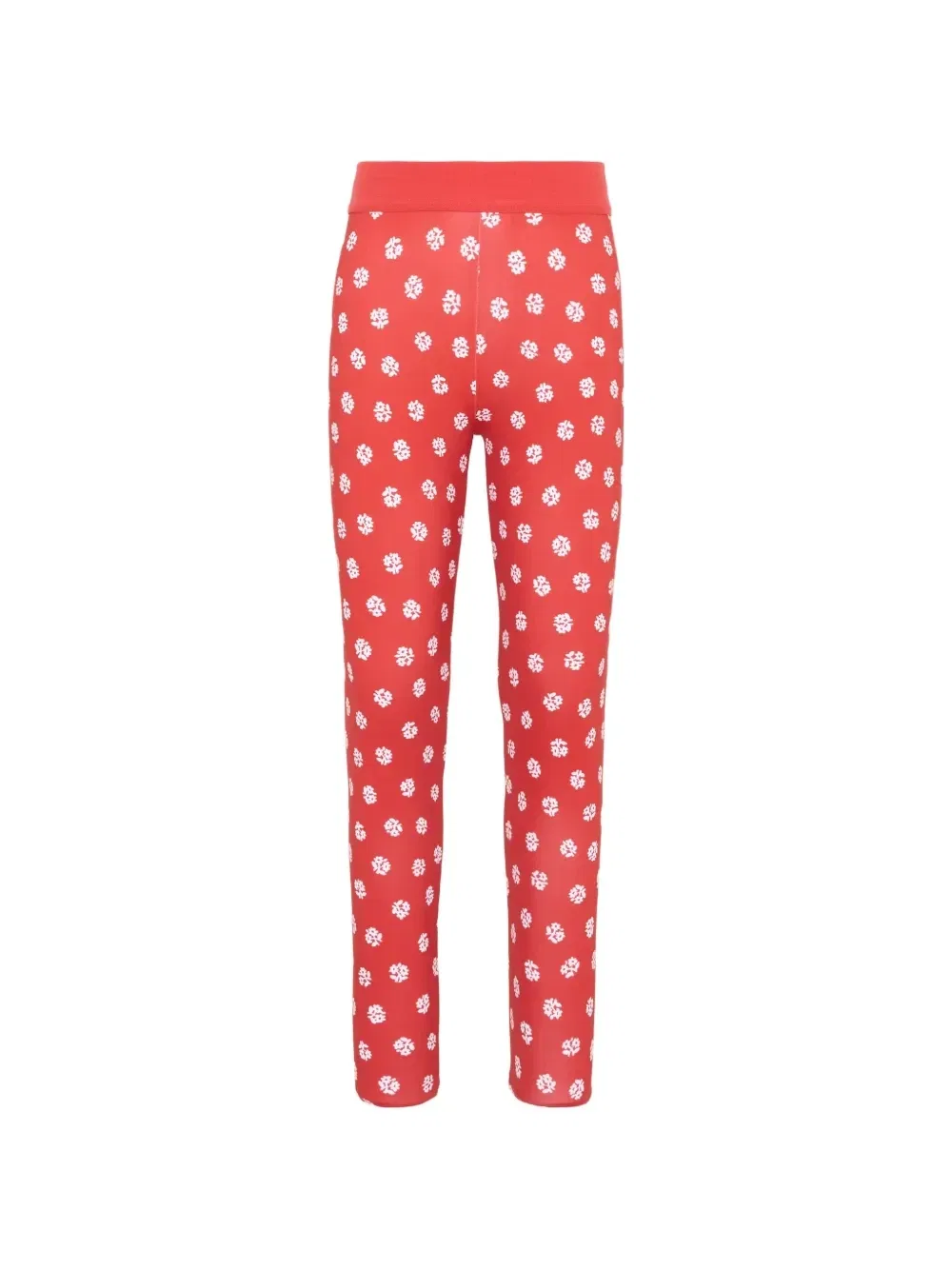 Леггинсы с цветочным принтом Stella Mccartney Kids, красный