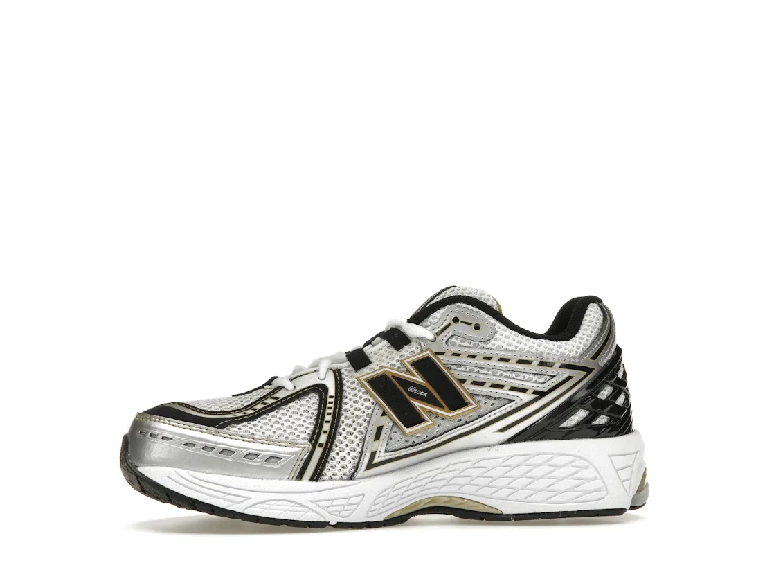 Детские кроссовки с контрастной отделкой New Balance 1906R, Silver Metallic/Gold Metallic — фото 3