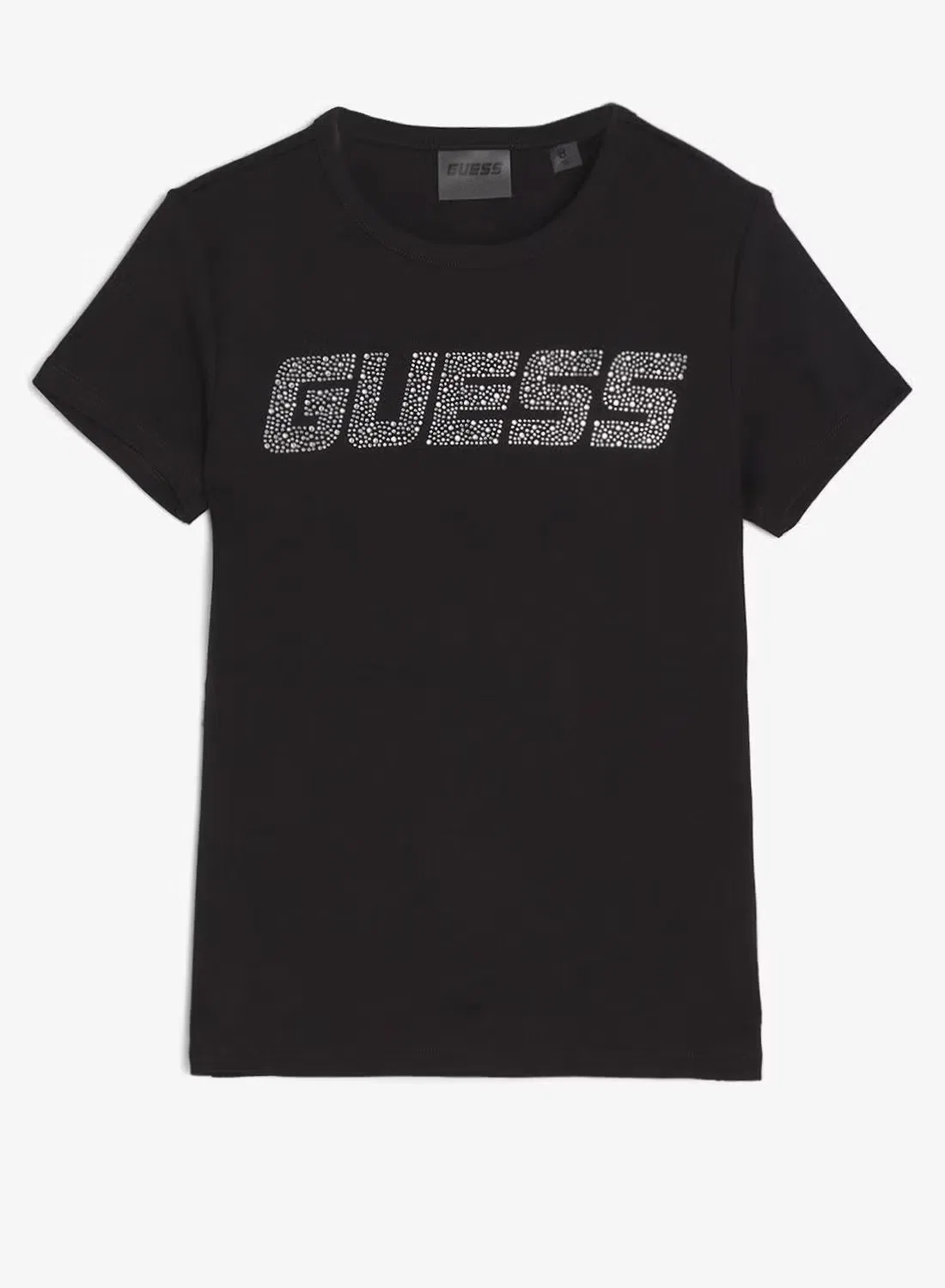 Футболка с графическим принтом и пайетками Guess, черный — фото 2