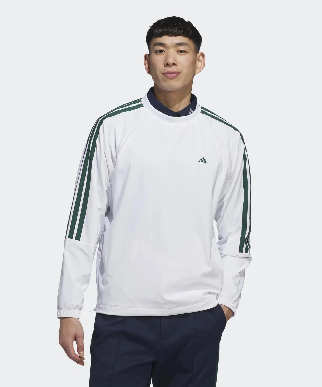 Мужская куртка-блузон с водоотталкивающим покрытием, модель 3-Stripes, Adidas, Белый