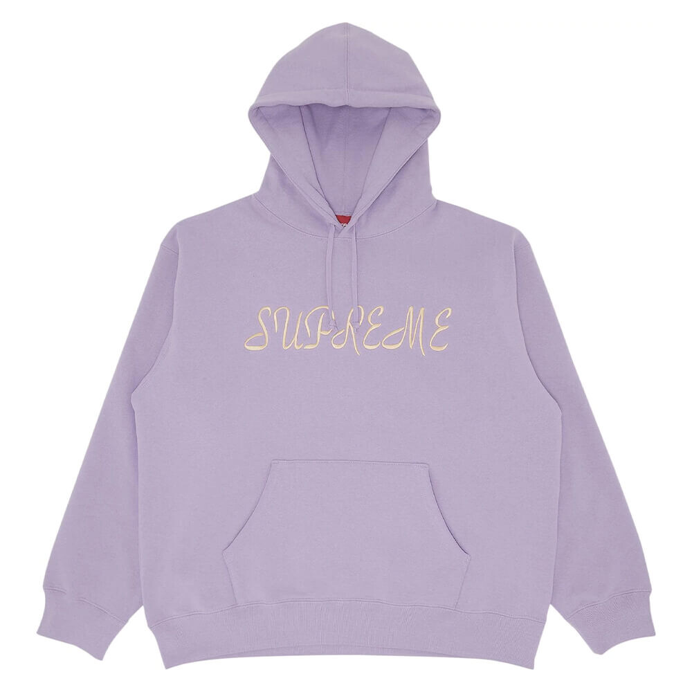 

Толстовка Supreme Script Hooded, фиолетовый