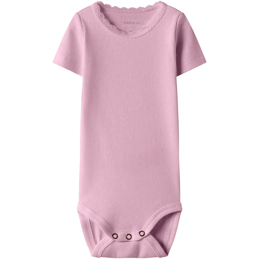 Детское боди для девочек с коротким рукавом Kab Name it, Pink
