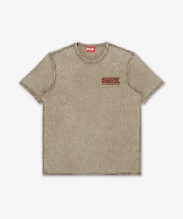 Футболка с коротким рукавом T- -v1, олива, Diesel