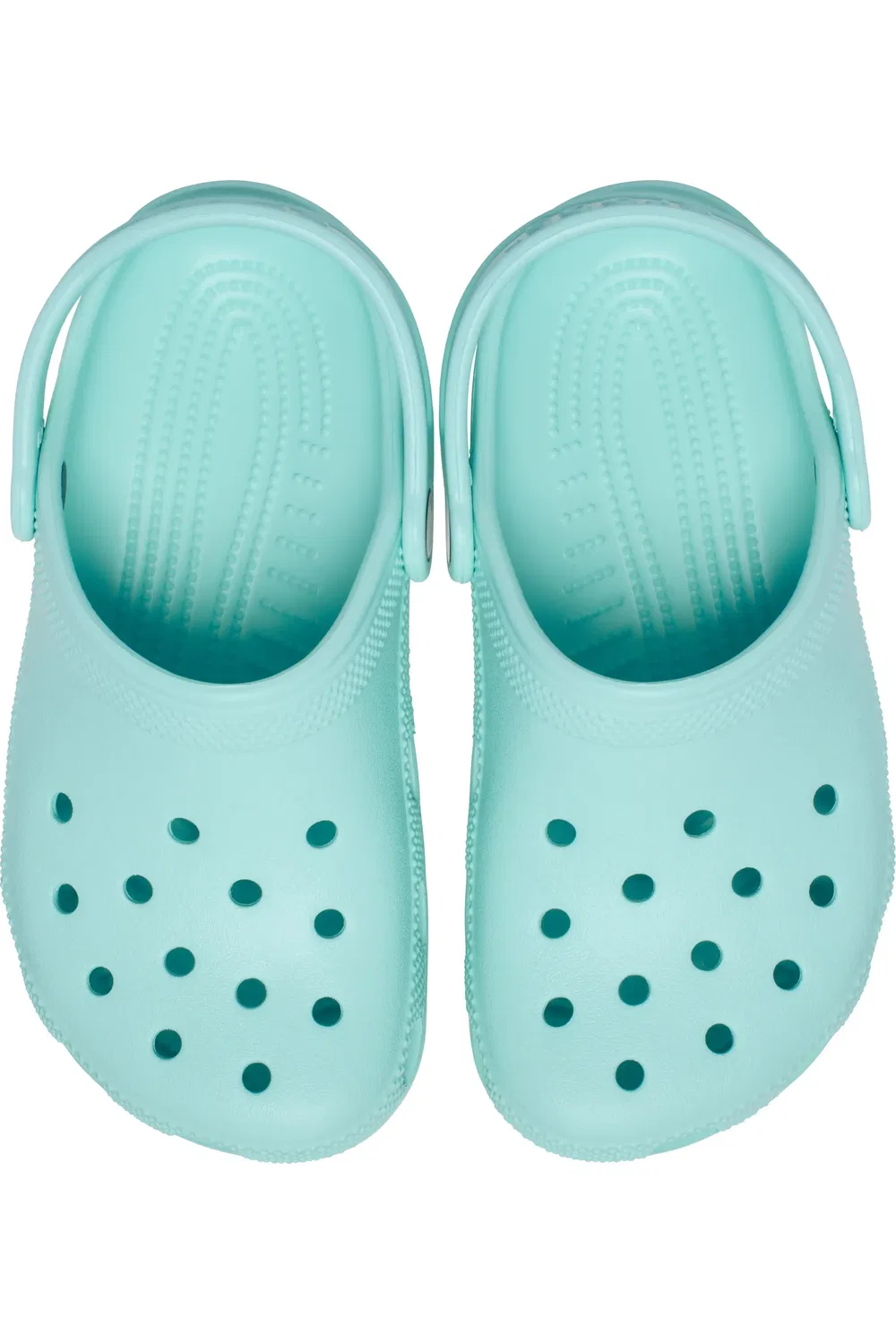 Детские сабо легкие на плоской подошве Classic CROCS, Aquamarine — фото 3