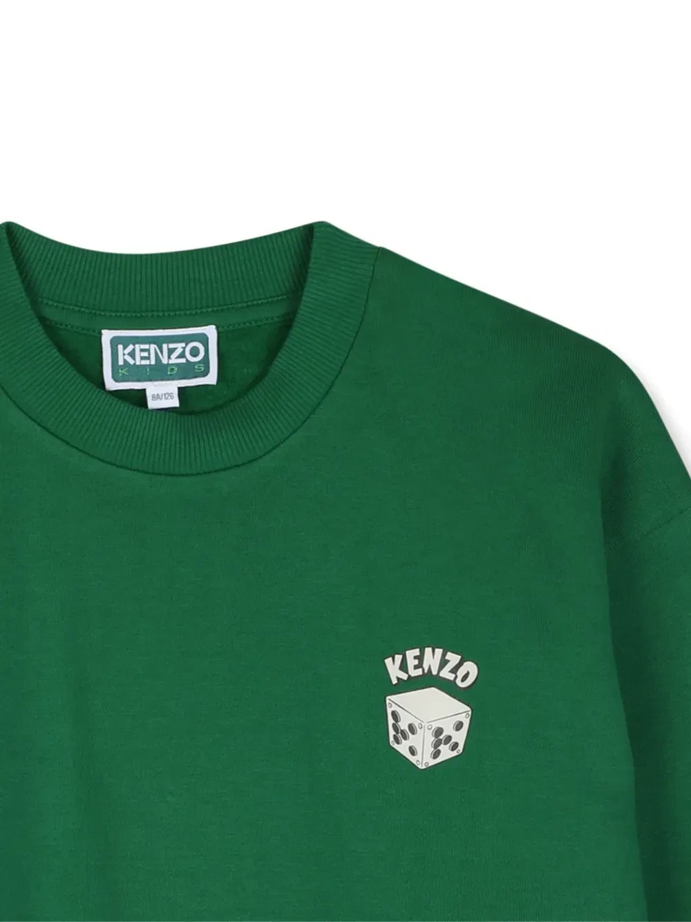 Толстовка с графическим принтом Kenzo Kids, зеленый — фото 3
