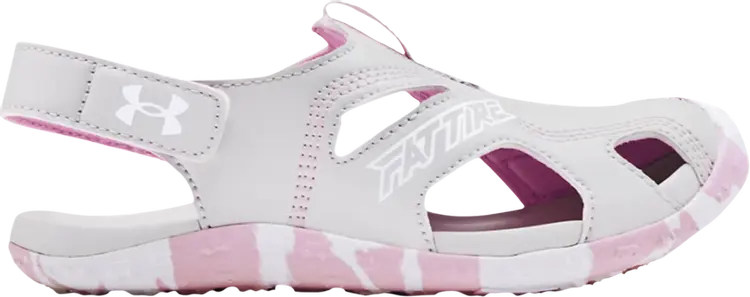 

Сандалии Under Armour Fat Tire Defender Sandal PS Pink Camo, серый