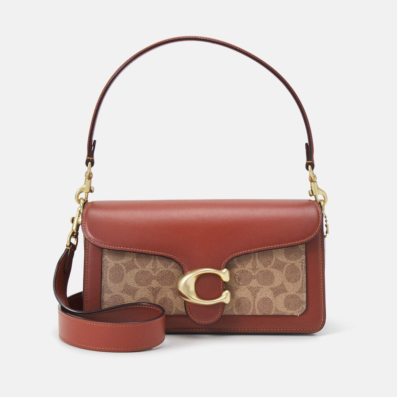 

Сумка Coach Signature Tabby Shoulder Bag Refresh, темно-коричневый