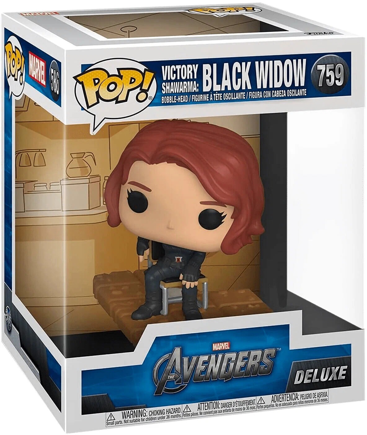 

Фигурка Funko Pop! Deluxe, Marvel: Avengers Victory Shawarma Series - Black Widow, Figure 5 of 6 (54898)