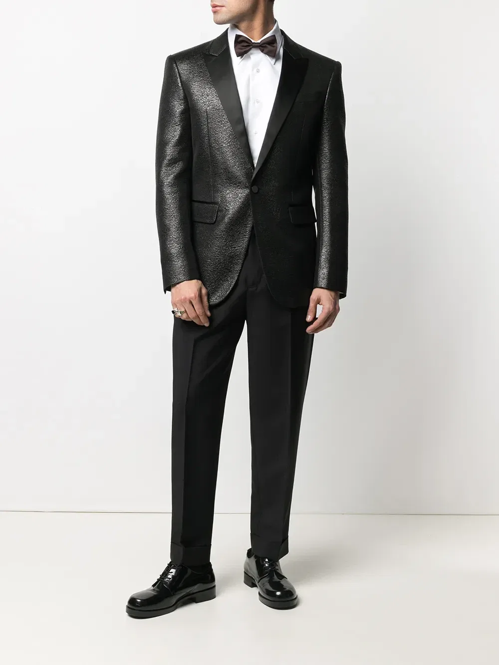 Пиджак с парчовым узором Dsquared2, черный — фото 2