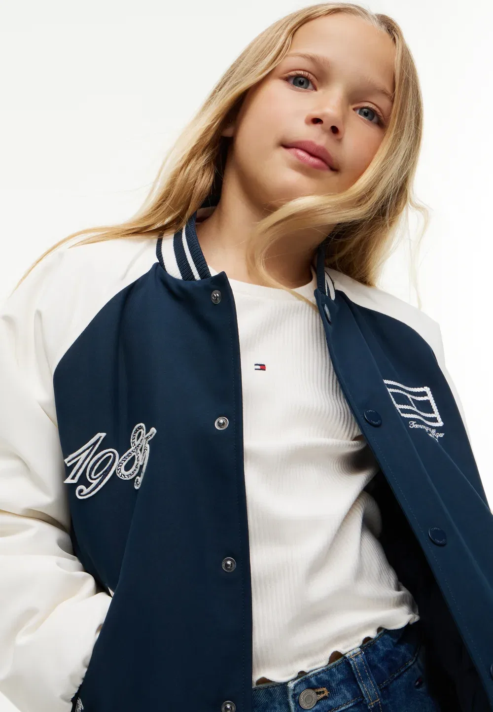 Куртка-Бомбер унисекс - куртка-бомбер Tommy Hilfiger, Dark Night Navy — фото 4