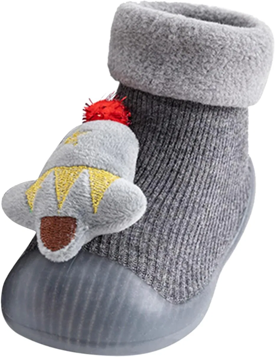 Детские тапочки-слипоны для девочек с принтом кота и кроссовок Cat and Sneakers, размер 2, Grey