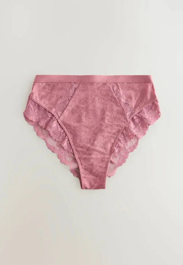 Комплект трусов, кружевные, 3 pack - briefs, Next, Green, Pink, Cream, зеленый/розовый — фото 2