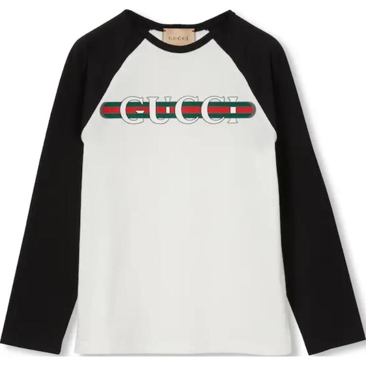 

Футболка Gucci детская, белый / черный