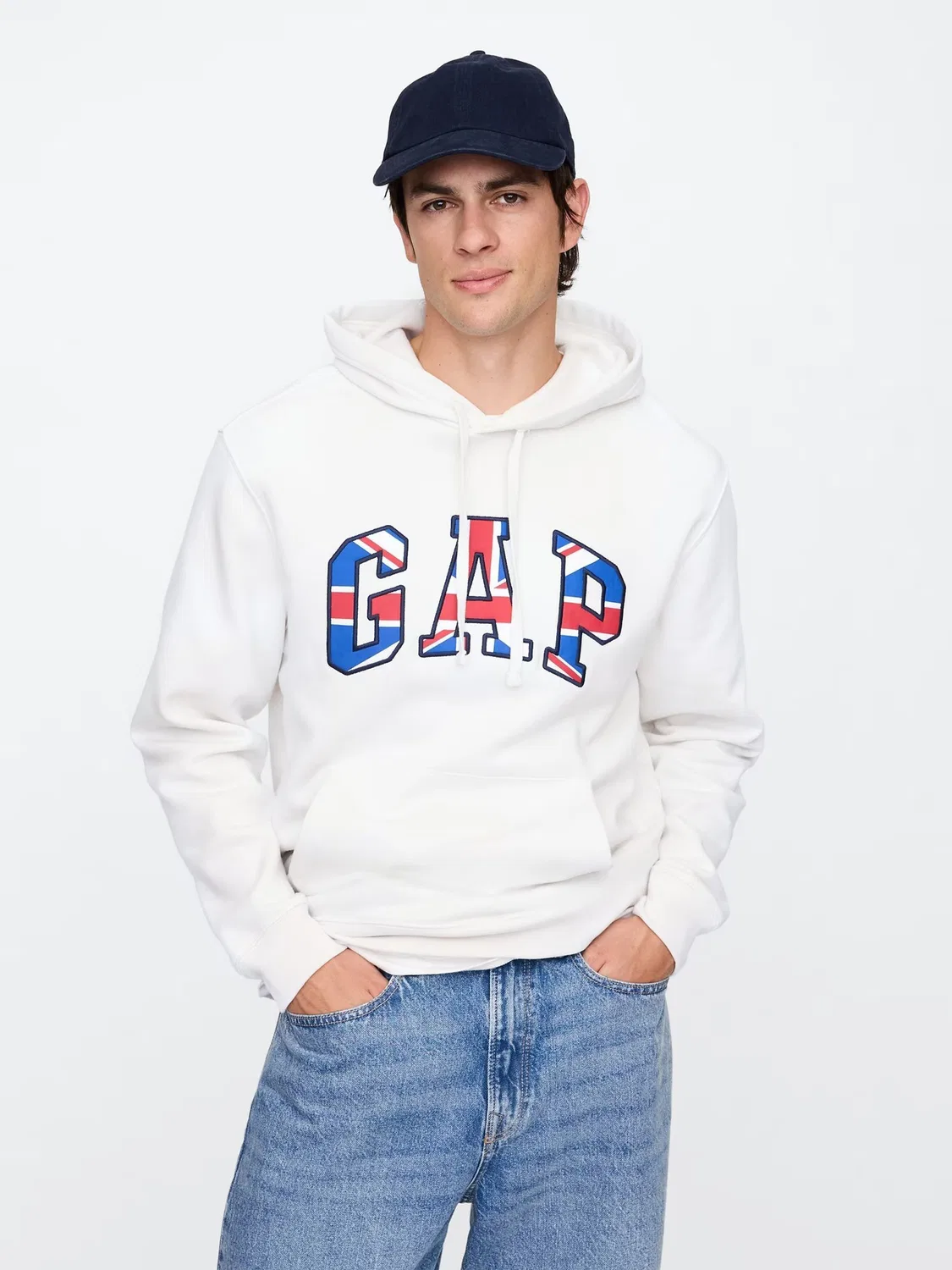 Толстовка с капюшоном Union Jack Gap, белый