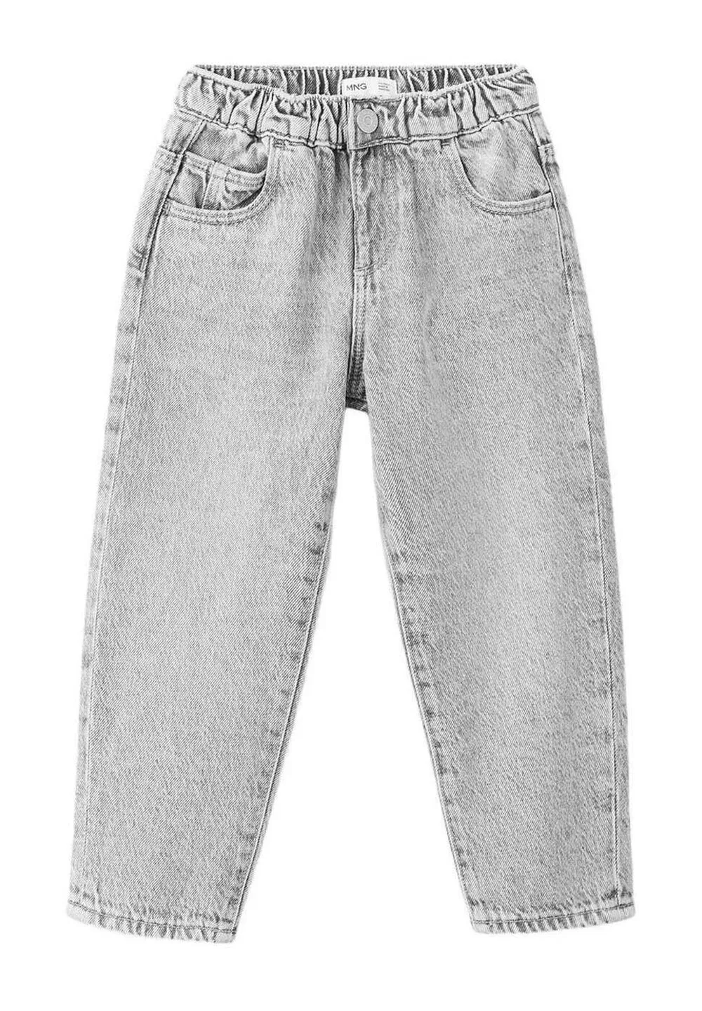 Детские джинсы прямого кроя Mango Kids, Grey Denim