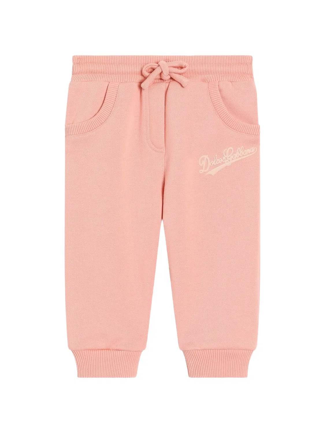 Брюки с кулиской Dolce & Gabbana Kids, розовый