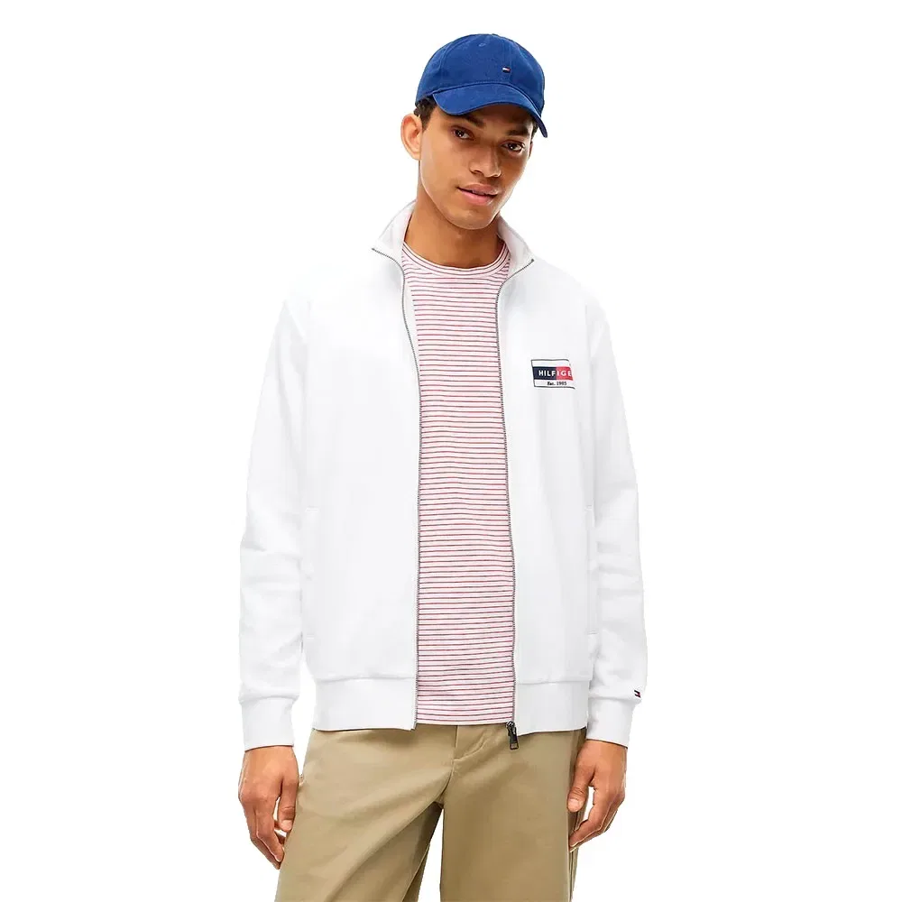 Мужской свитшот с молнией Brand Love Small Flag Tommy hilfiger, White