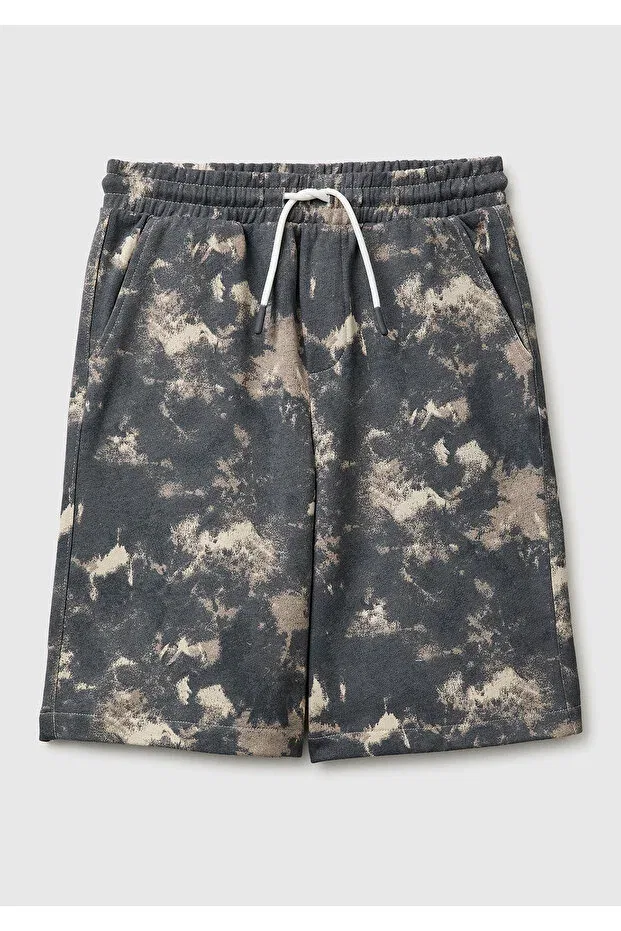 Детские шорты для мальчиков свободного кроя с принтом United Colors Of Benetton, Anthracite Mix
