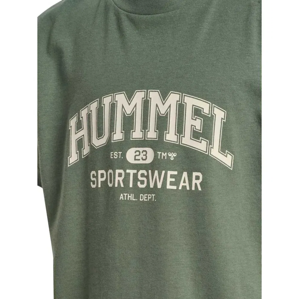 Детская футболка с принтом Hummel Regular Graphic Hummel, Green — фото 4