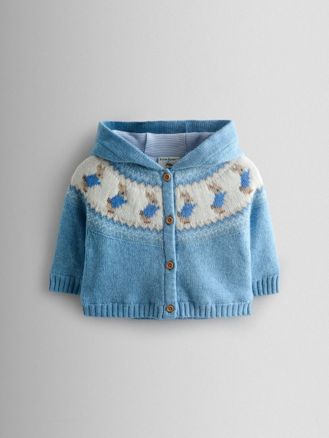 Кардиган с Fair Isle узором Peter Rabbit, JoJo Maman Bébé, синий