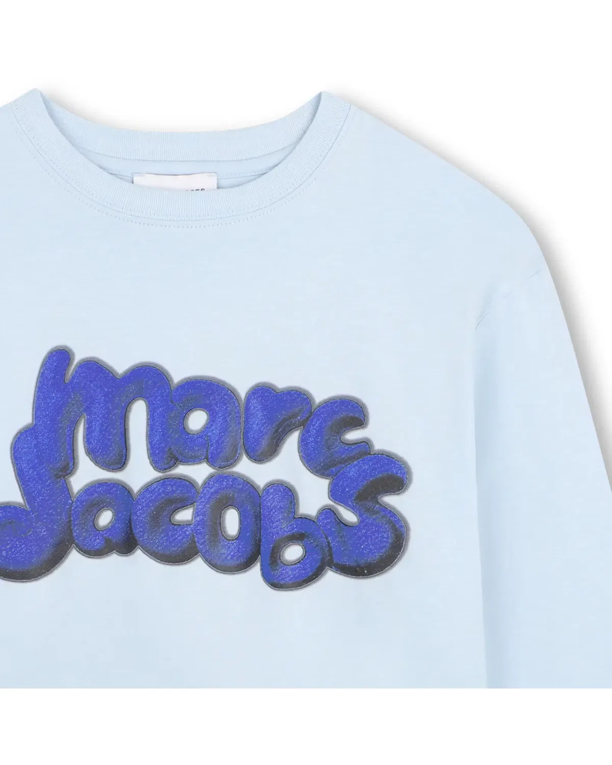 Детская футболка с длинным рукавом с принтом Marc Jacobs, Azul Claro — фото 2