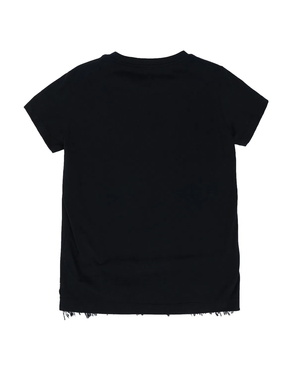 Детская футболка для девочек с принтом Balmain, черный — фото 2
