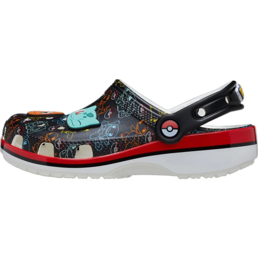 Детские шлепанцы с принтом Pokémon Classic Clog Crocs, Разноцветный — фото 3