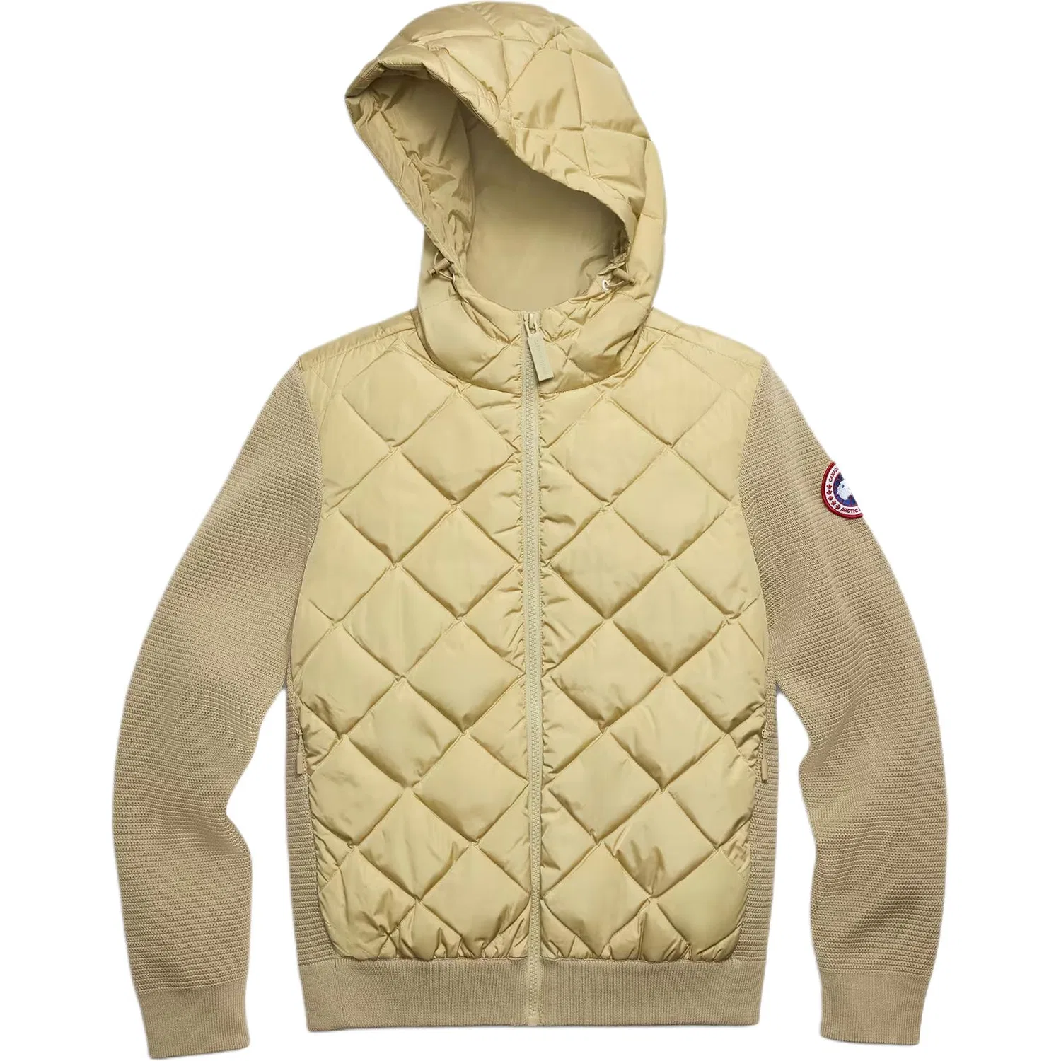 Женское пуховое пальто HyBridge Canada Goose, Ecru