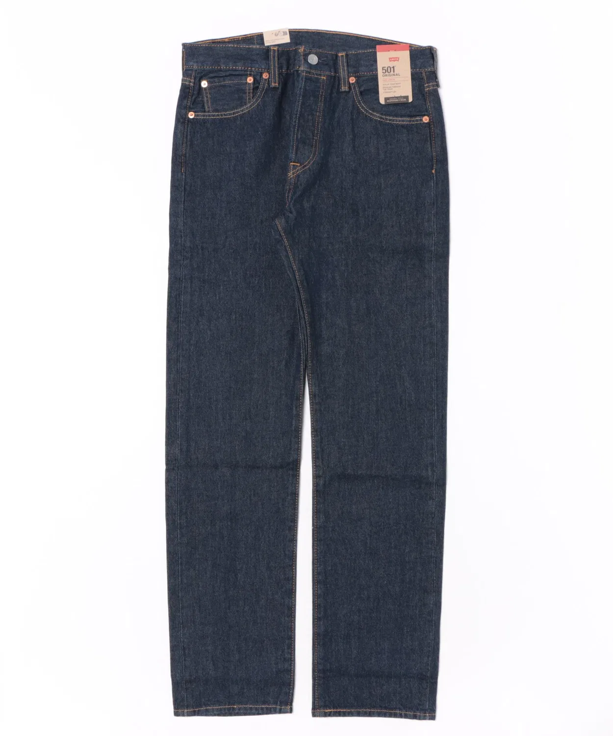 Джинсы прямого кроя с полной длиной Levi's 501 USA, Blue