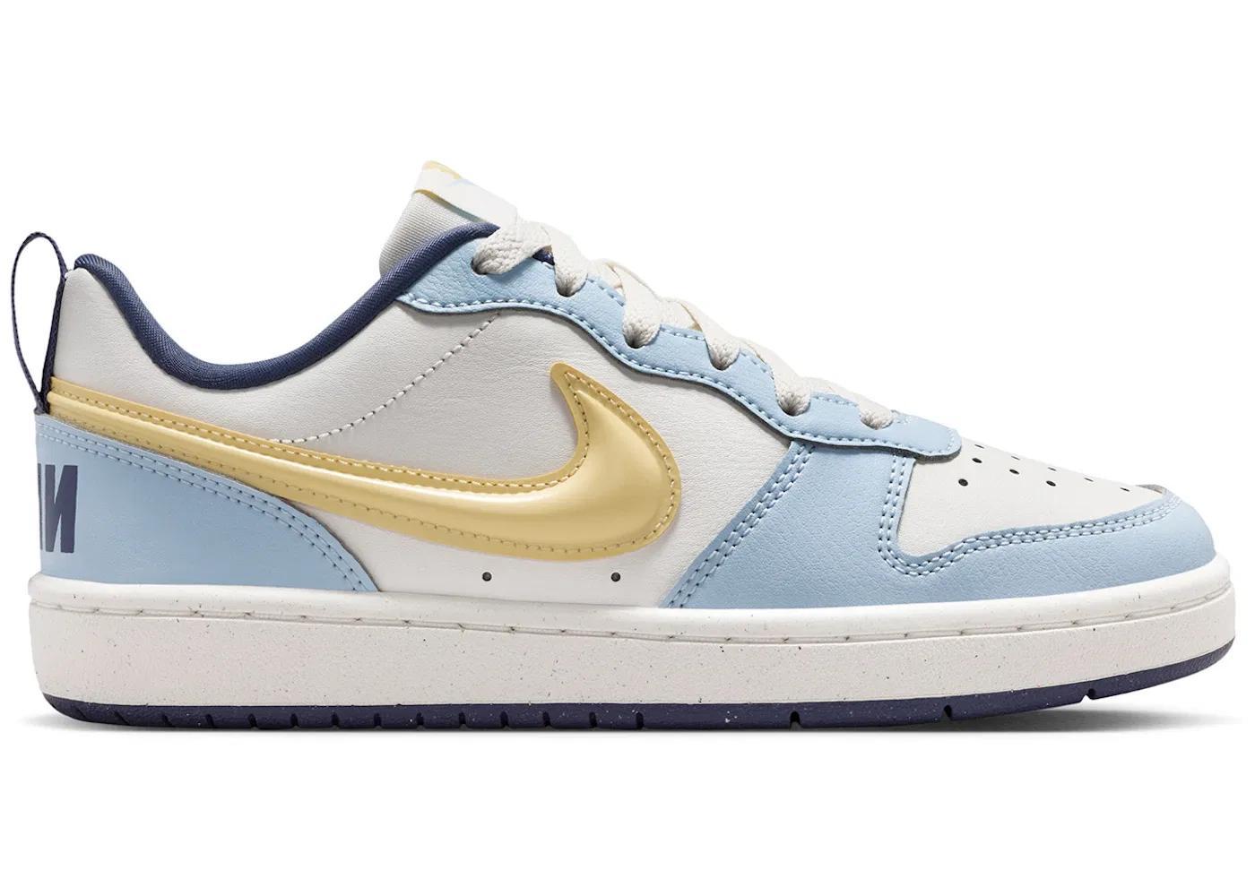 Детские кроссовки Lifestyle Nike Court Borough Low Recraft Nike, Sail/Sail/Celestine Blue/Soft Yellow