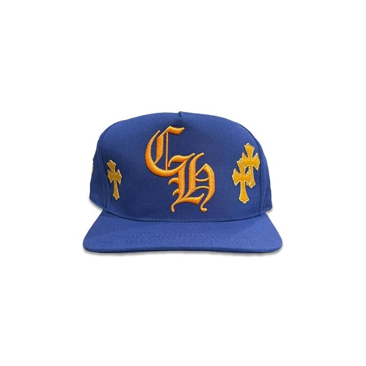 

Бейсболка Chrome Hearts Baseball Hat, цвет Blue/Yellow