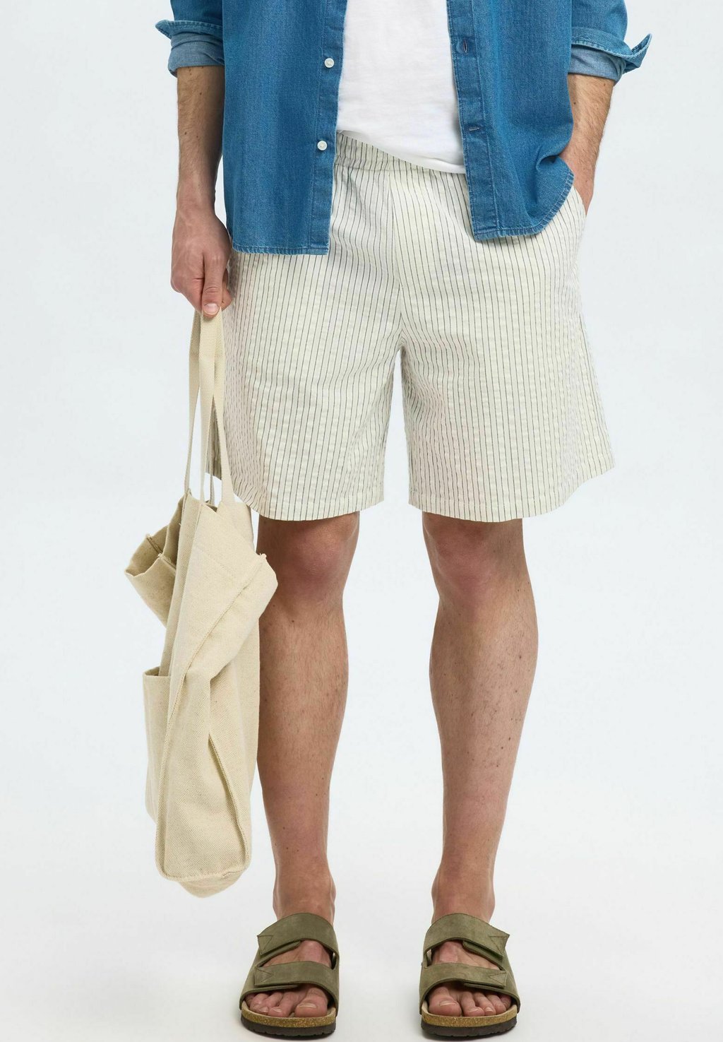 

Шорты SEERSUCKER Selected Homme, белый