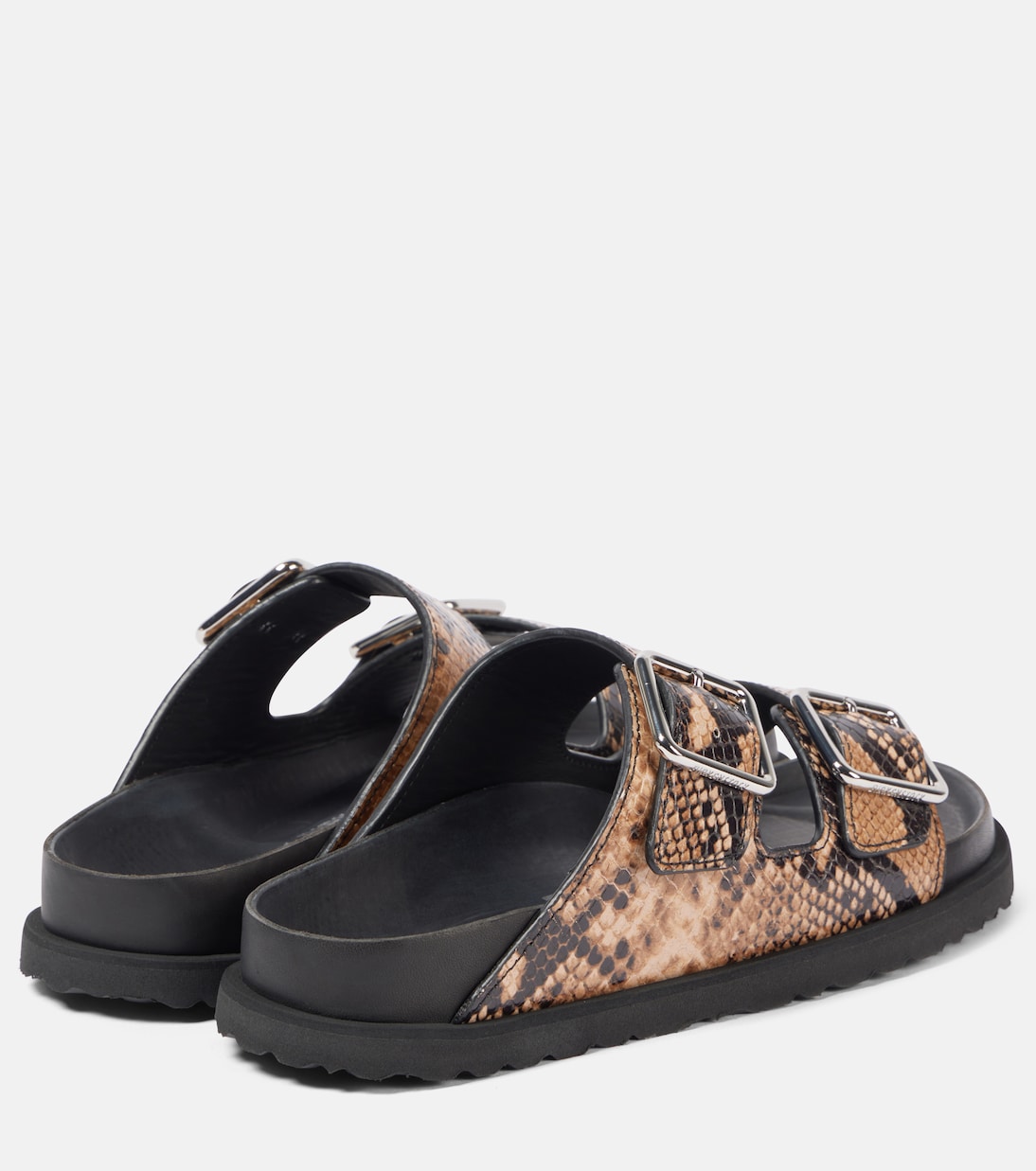 Сандалии из кожи с эффектом змеи Arizona Birkenstock 1774, Natural Snake — фото 2