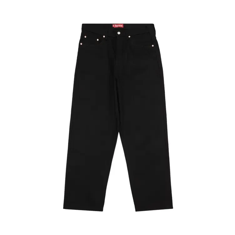 Джинсы Supreme Rigid Baggy Selvedge Jean 'Rigid Black'